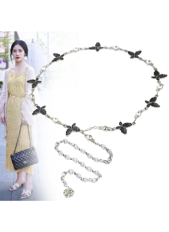 Generic Silver Metal Butterfly Waist Belt - 115 CM - For Her  - Image 4