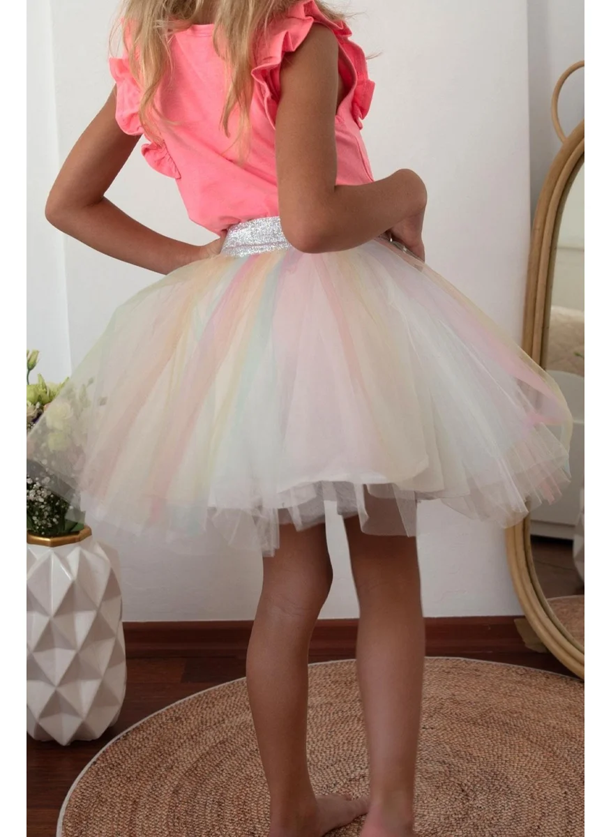 Breeze Girl Colorful Tutu Skirt 4-10 Years, Mixed Color