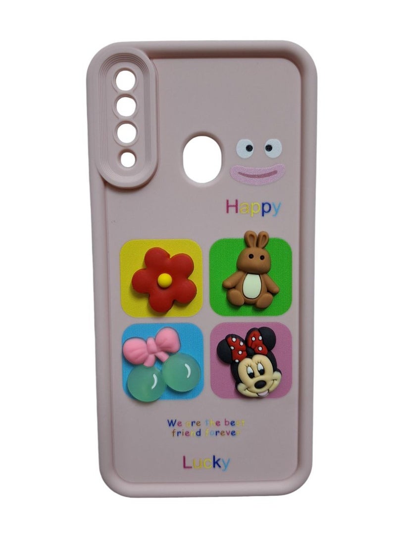 جراب خلفي باشكال كتير متوافق مع هاتف سامسونج A20S