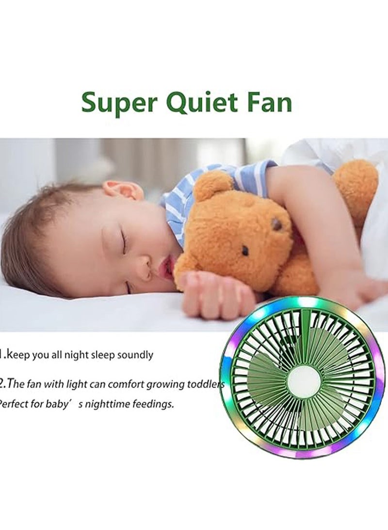 BlueFire Portable Camping Fan with Remote Control – 3-Speed USB Rechargeable Mini Desk Fan, 2000mAh Battery, Wall Mount & Clip-On, LED Light, Mosquito Repellent Tray – Perfect for Tent, RV, Office, Travel, and Home Use (Compact & Lightweight) - Image 5