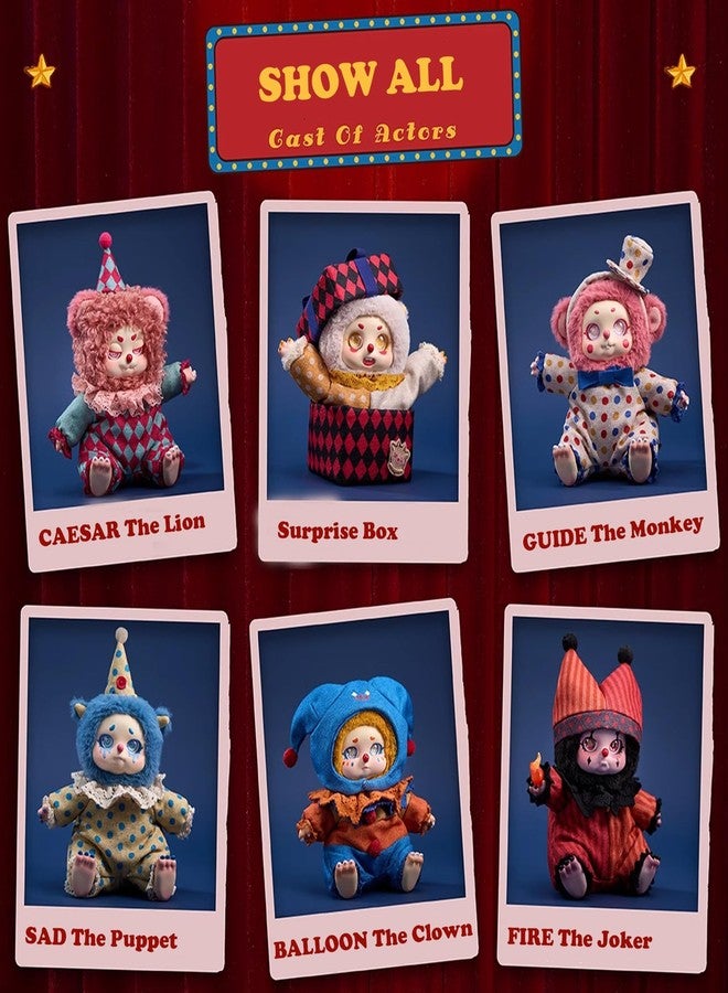 CALEMBOU Plush Doll Blind Box Figures, Timeshare Cino Dream Tour Circus Series Stuffed Mystery Box Toy, Kawaii Mystery Plush Collectible Birthday Gift for Girls (1PC) - Image 3
