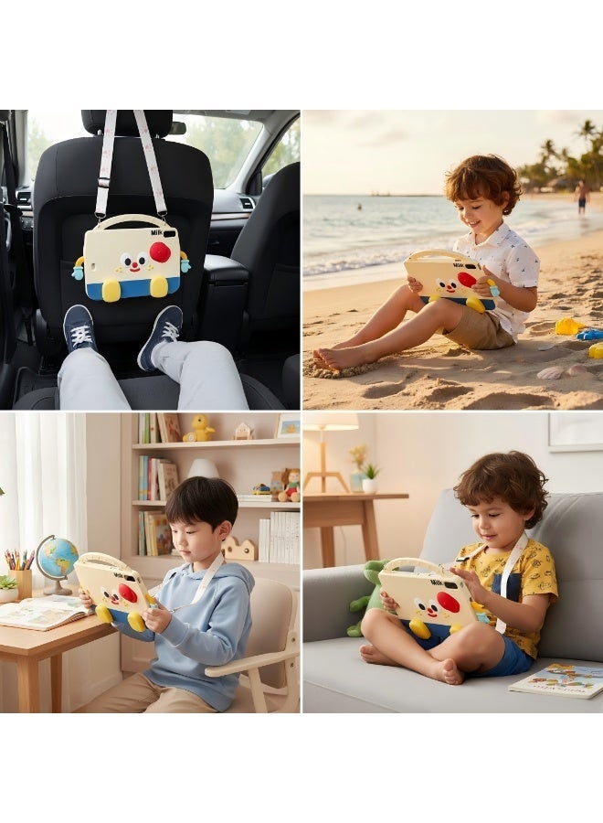 HUAWEI MatePad SE 11-Inch 2024 Cartoon Kids Case, Portable Handle Stand, Kids Friendly Soft Silicone Adjustable Stand Shockproof Cover for HUAWEI MATEPAD SE 11'' 2024 - Image 2