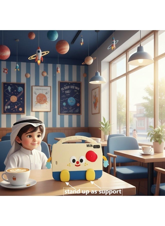 HUAWEI MatePad SE 11-Inch 2024 Cartoon Kids Case, Portable Handle Stand, Kids Friendly Soft Silicone Adjustable Stand Shockproof Cover for HUAWEI MATEPAD SE 11'' 2024 - Image 4