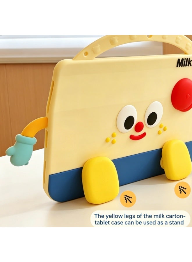 HUAWEI MatePad SE 11-Inch 2024 Cartoon Kids Case, Portable Handle Stand, Kids Friendly Soft Silicone Adjustable Stand Shockproof Cover for HUAWEI MATEPAD SE 11'' 2024 - Image 4