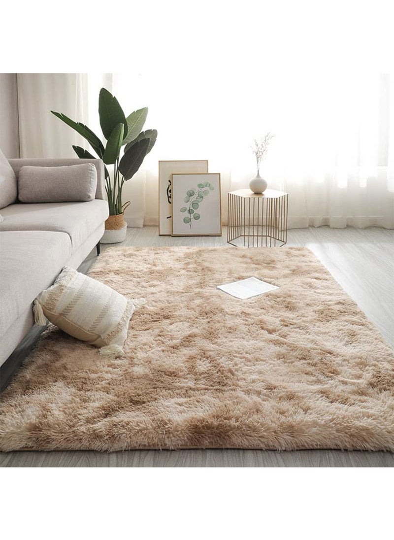 GT-Wheel Large Area Rugs Super Soft Fluffy Tie Dye Rug Modern Indoor Fuzzy Carpets Decor  - Image 1
