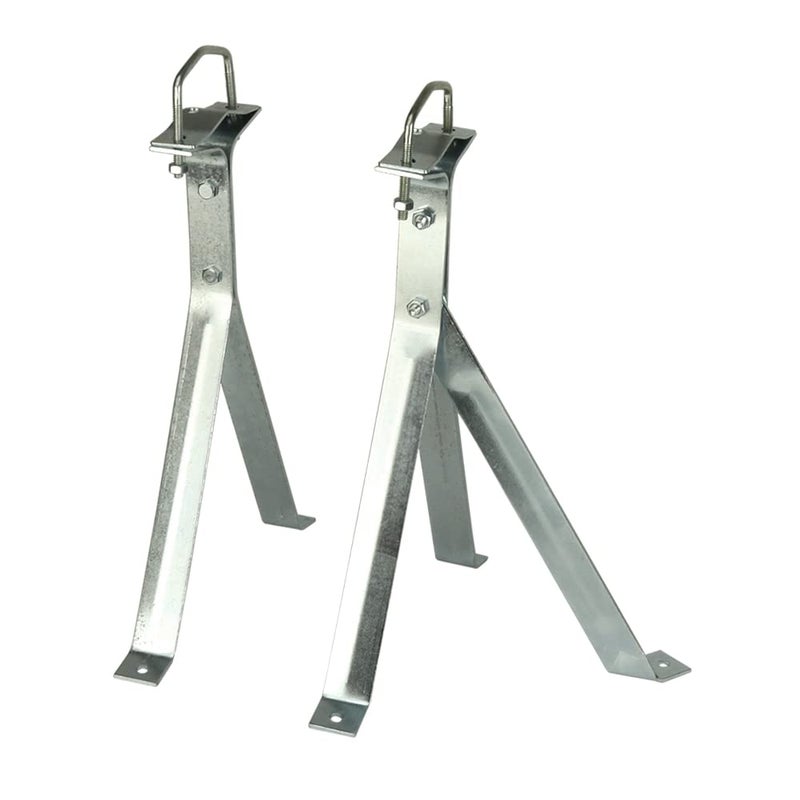 Skywalker 12 HeavyDuty Wall Mount Pair for TV Antenna Mast with 2 Brackets with Lag Bolts