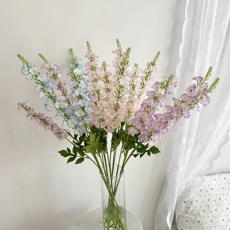 2 Forks Qianxun Feiyan Artificial Flowers Home Living Room Decoration Wedding Hall Layout Artificial Flowers Background Wall High Line Flowers - Image 2
