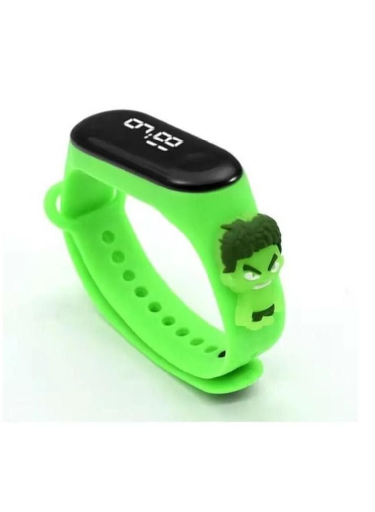 Kids' Water Resistant Silicone Digital Watch 6PCS