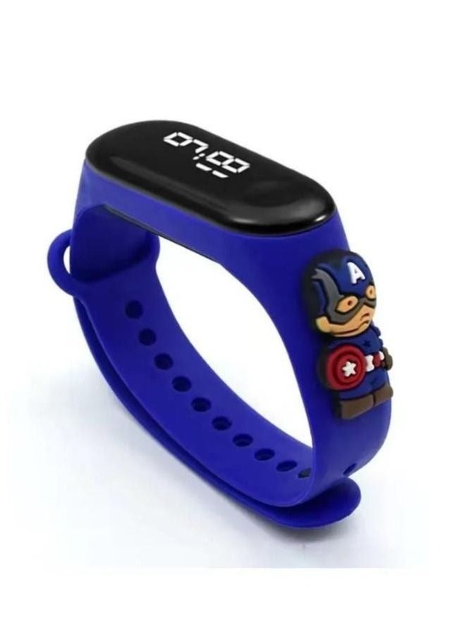 Kids' Water Resistant Silicone Digital Watch 6PCS