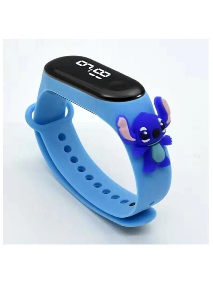 Kids' Water Resistant Silicone Digital Watch 6PCS