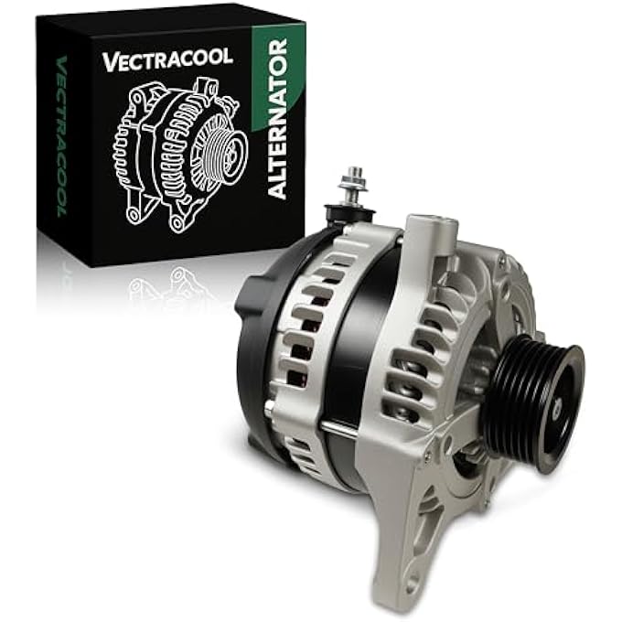 VectraCool 04801304AA Alternator Compatible with Chrysler Voyager 2008, Compatible with Dodge Grand Caravan 2008-2010, Compatible with Jeep Wrangler 2007-2008, Compatible with Volkswagen Routan Replacement#11295 - Image 1