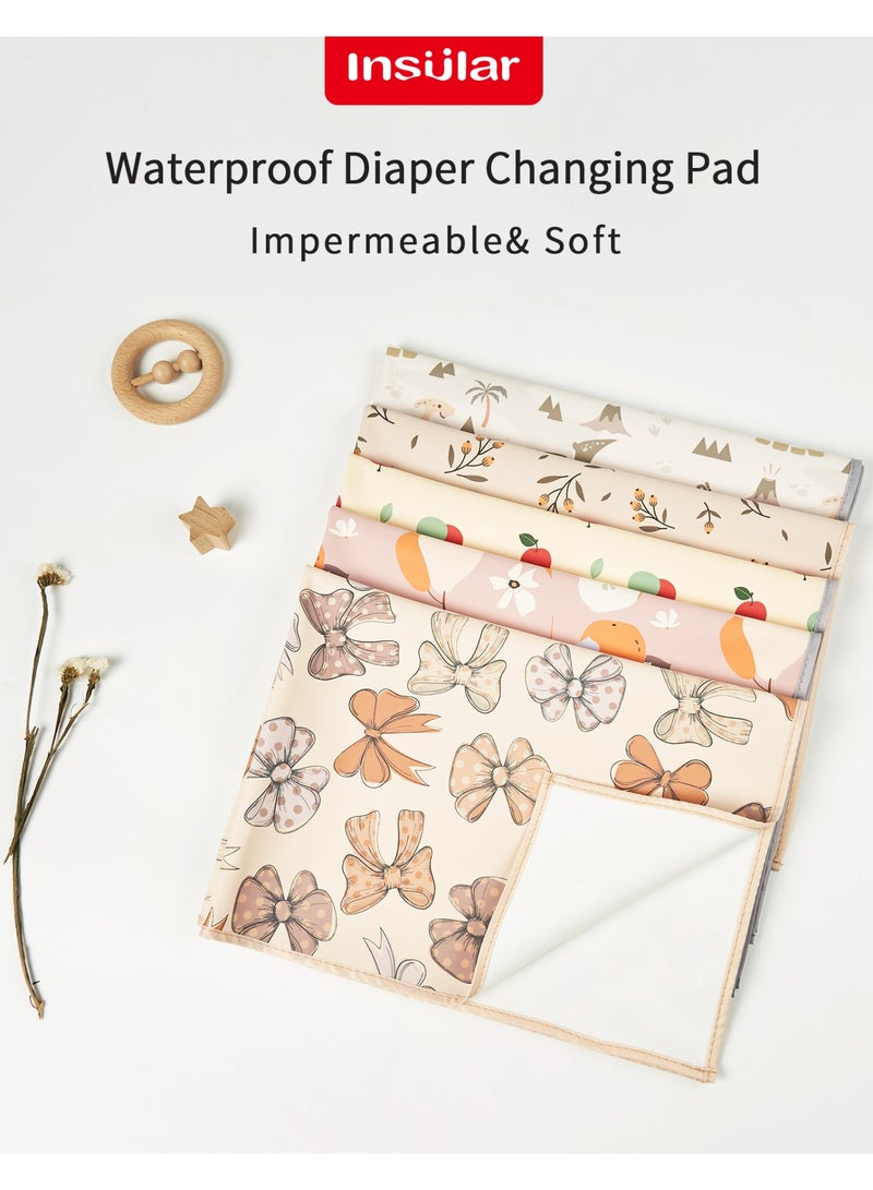 انسولار حفاضات أطفال مقاومة للماء، حفاضات ناعمة للغاية ومقاومة للماء، قابلة للغسل (بيج) - Image 3