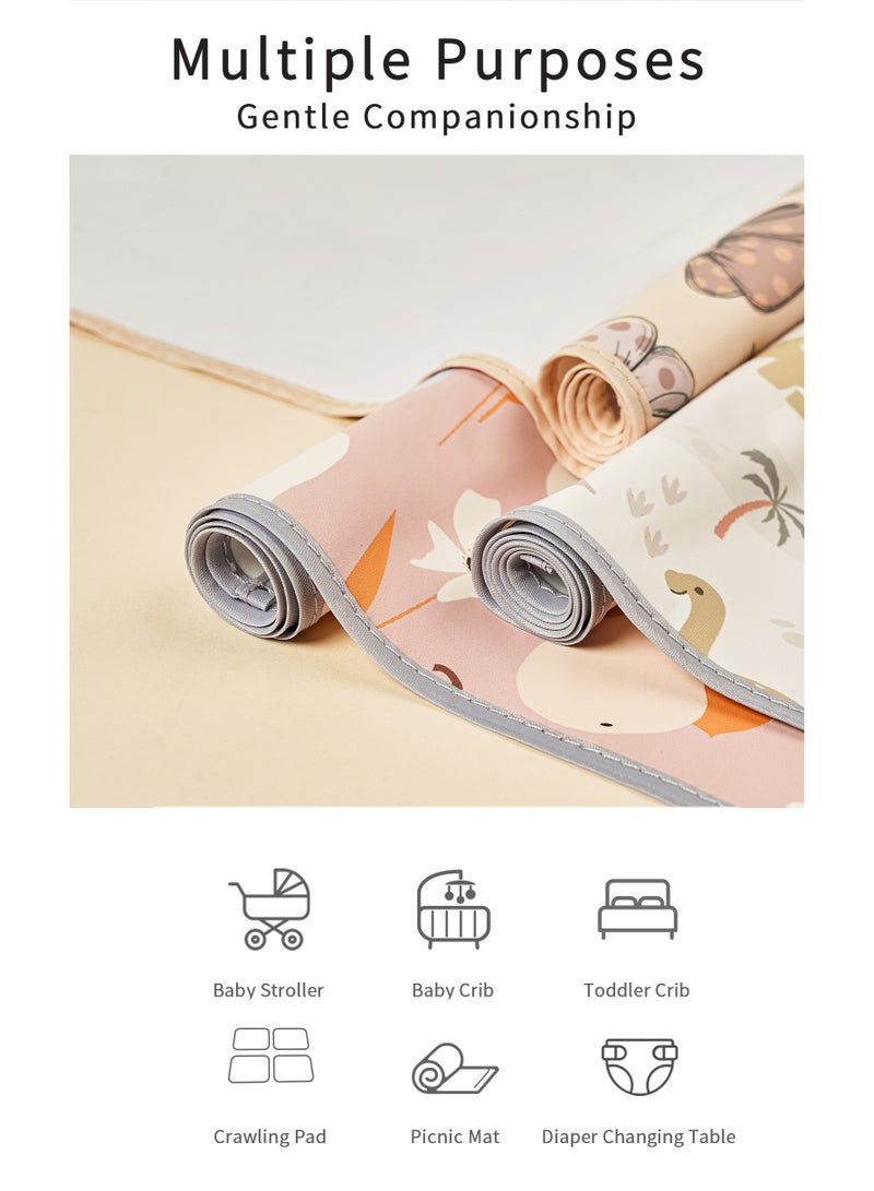 انسولار حفاضات أطفال مقاومة للماء، حفاضات ناعمة للغاية ومقاومة للماء، قابلة للغسل (بيج) - Image 4