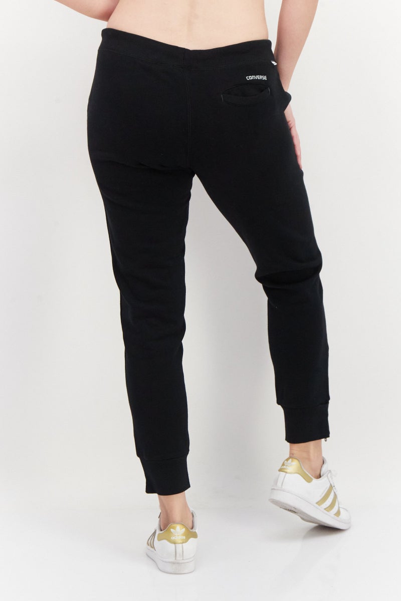 CONVERSE Women Sportswear Fit Running Sweatpants, Black - Image 3