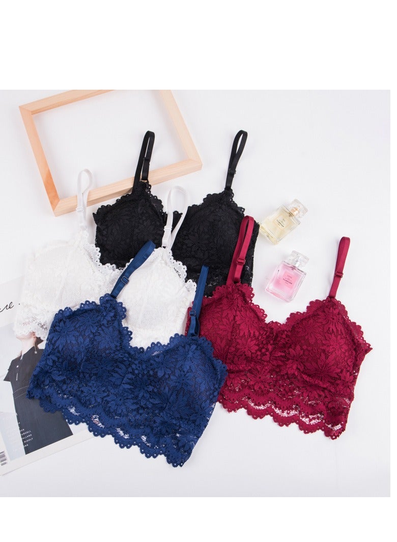 Women Floral Lace   Seamless Stretchy Chest Bras .  - Image 2