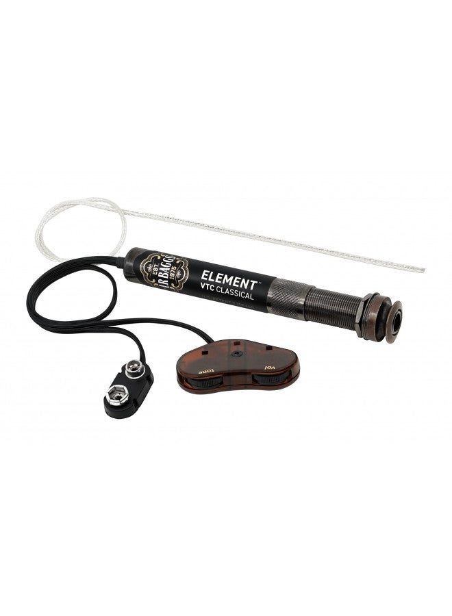 نظام LR Baggs Element Active مع تحكم في الصوت والنغمة لآلة الجيتار ذات الأوتار النايلون