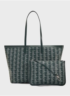 LACOSTE Monogram Top Handle Zip Over Tote  - Image 1