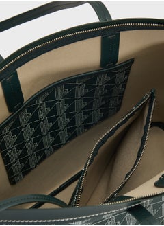 LACOSTE Monogram Top Handle Zip Over Tote  - Image 5