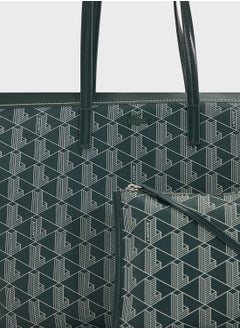 LACOSTE Monogram Top Handle Zip Over Tote  - Image 4