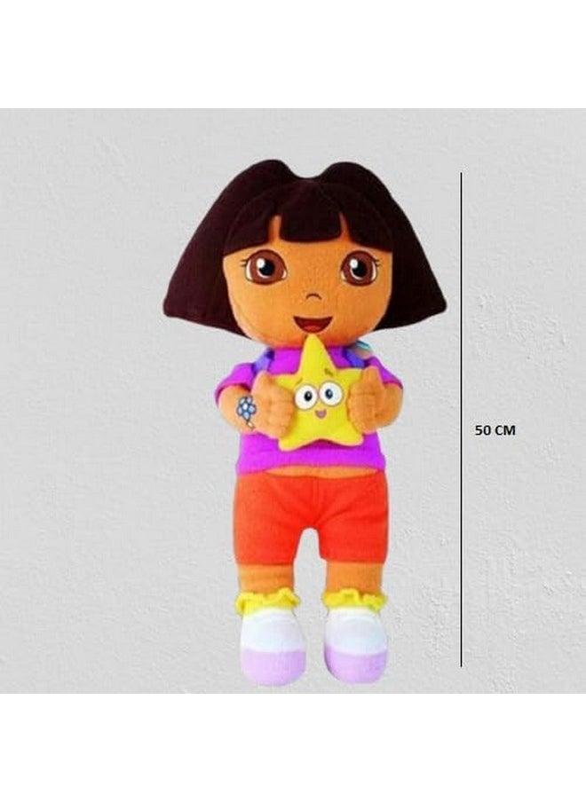 AVSHUB - Playtime Dora Doll Stuffed Playing Toy Kids Skin Friendly Ultra Soft Cute Soft Toy For Girls And Boys Toys For Playing (35Cm) 3Buy24Dora Doll 35Cm - Image 1