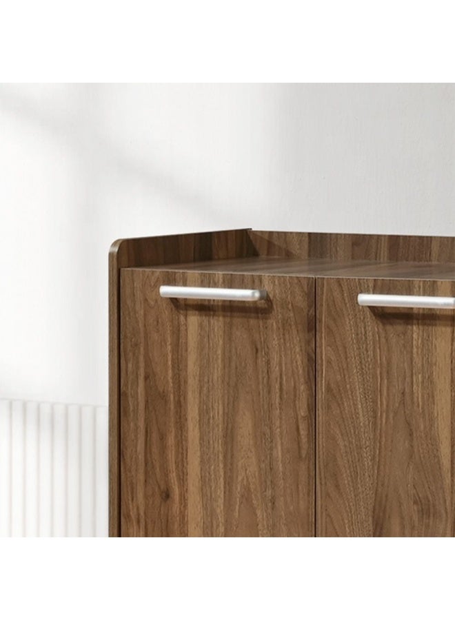 DANUBE HOME Supreme 3-Door Shoe Rack – Large Shoe Storage Cabinet for 24 Pairs, Space-Saving Organizer for Entryway, Bedroom, Closet – Durable & Stylish Shoe Stand - Light Walnut - Image 2