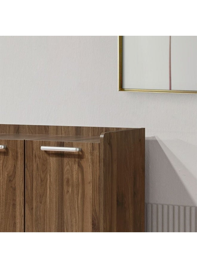 DANUBE HOME Supreme 3-Door Shoe Rack – Large Shoe Storage Cabinet for 24 Pairs, Space-Saving Organizer for Entryway, Bedroom, Closet – Durable & Stylish Shoe Stand - Light Walnut - Image 4