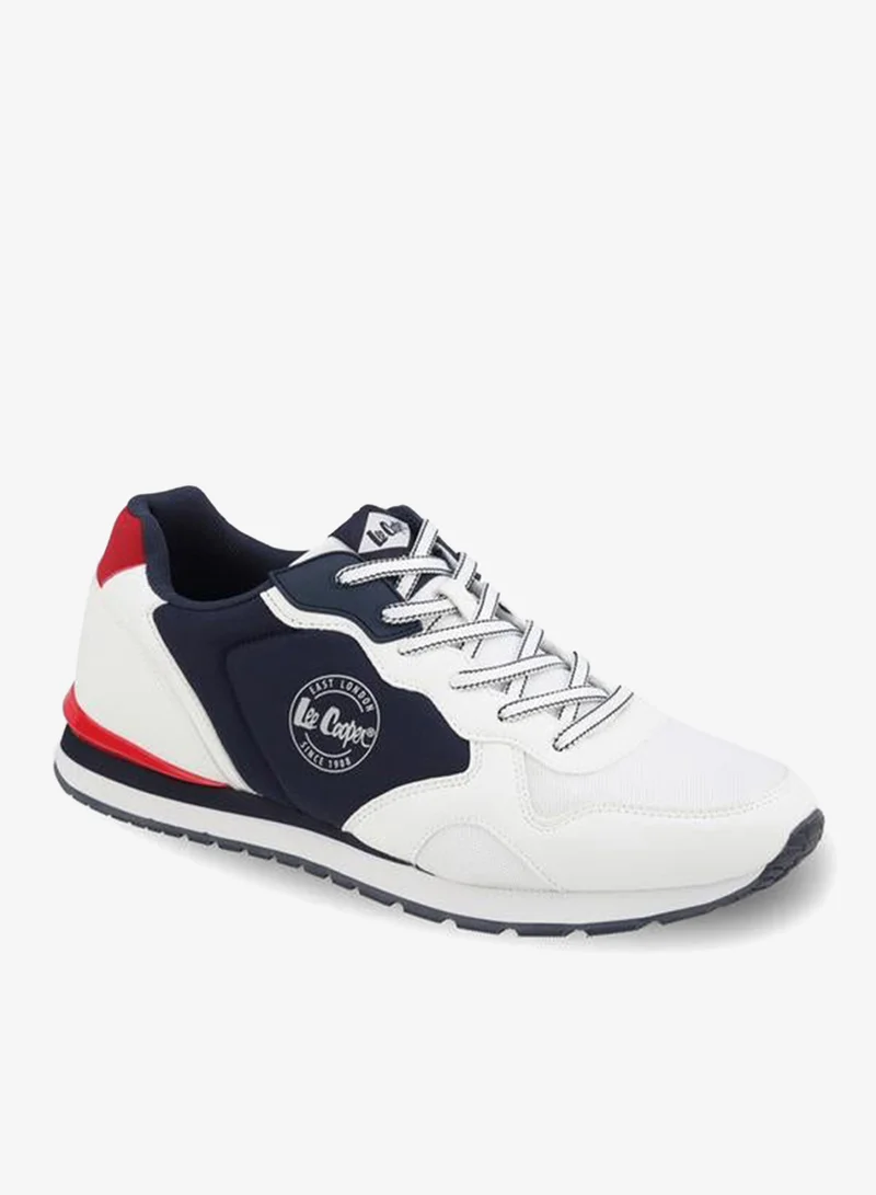 لي كوبر Men Logo Print Lace-Up Ankle Sneakers