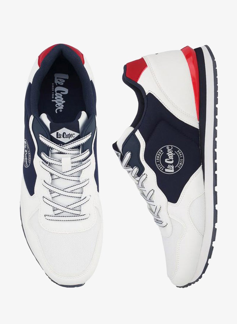 Lee Cooper Men Logo Print Lace-Up Ankle Sneakers - Image 1