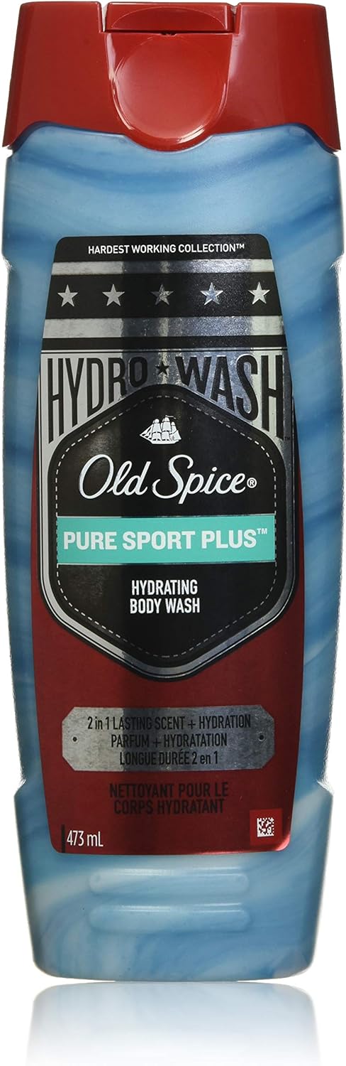 Old Spice غسول الجسم أولد سبايس هايدرو ووش مجموعة العمل الأكثر شدة سبورت بلس 16 أونصة 09 رطل