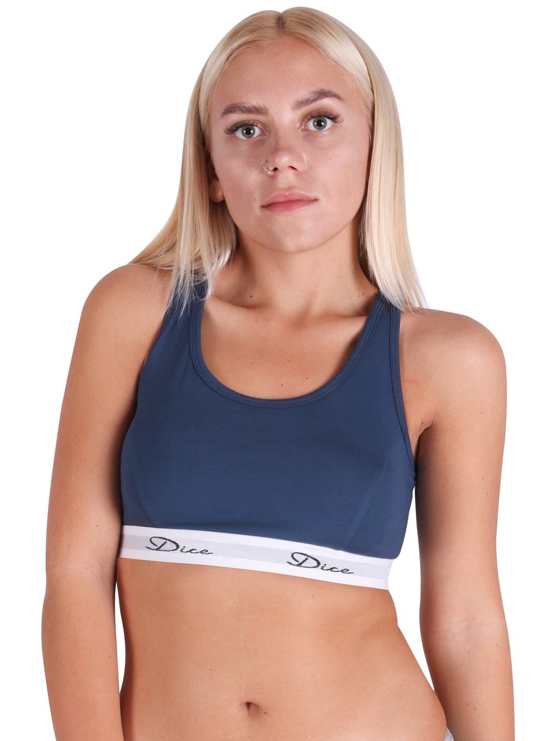 دايس برا حريمي غير مبطن  لون ازرق - Image 1