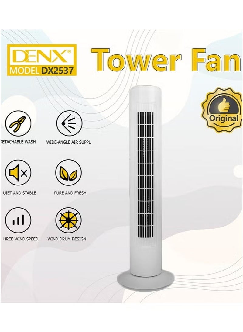 Denx Vertical Air Conditioner and Cooler for Home and Office with 3 Wind Power Settings 45W ,Tower Fan With Remote Control, Touch Panel, 3 Speed Control, 3 Modes, 12 Hours Timer - Image 2