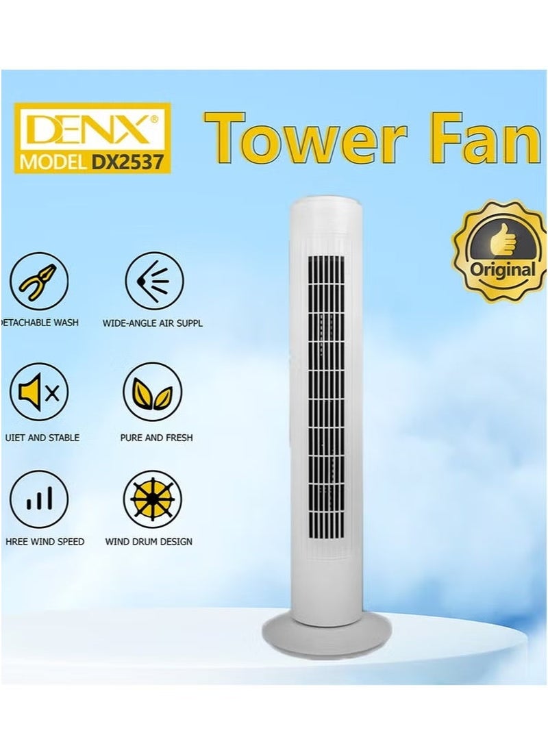 Denx Vertical Air Conditioner and Cooler for Home and Office with 3 Wind Power Settings 45W ,Tower Fan With Remote Control, Touch Panel, 3 Speed Control, 3 Modes, 12 Hours Timer - Image 3