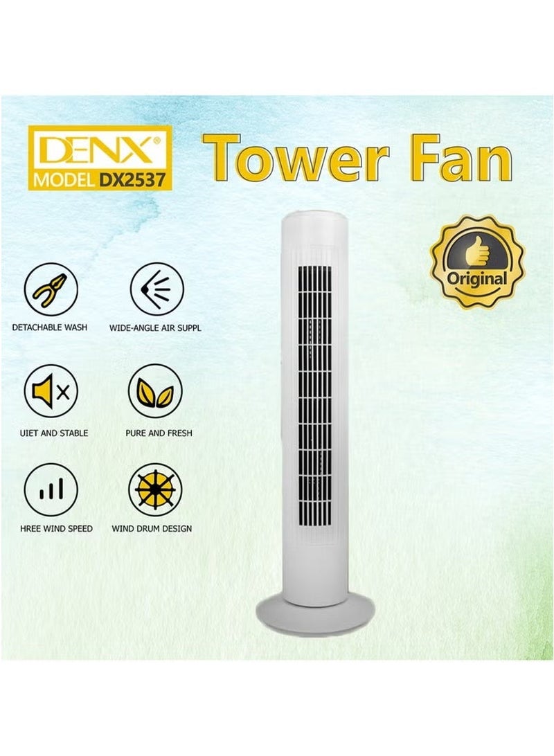 Denx Vertical Air Conditioner and Cooler for Home and Office with 3 Wind Power Settings 45W ,Tower Fan With Remote Control, Touch Panel, 3 Speed Control, 3 Modes, 12 Hours Timer - Image 4