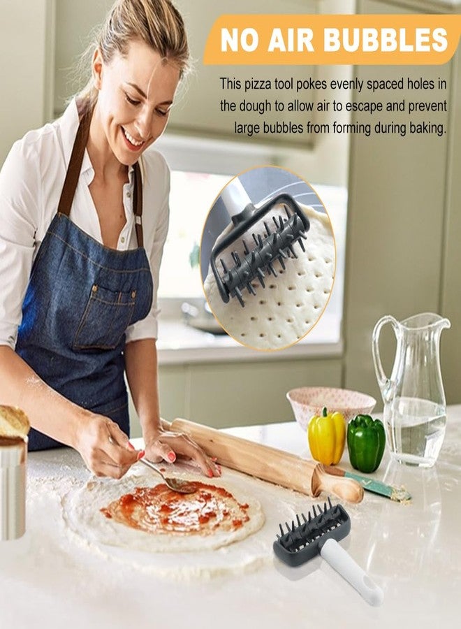 Ranjaner Pizza Dough Docker, Plastic Pizza Roller Spikes Prevents Air Bubbles and Creates a Uniform Crust for Cooking, Pastry Dough Roller for Crackers, Homemade Bread, Cookies - Image 5
