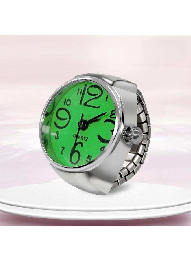 Personalized Men's And Women's Finger Watch Couple Ring Watch Korean Fashion Alloy Silver Shell Direct Batch 