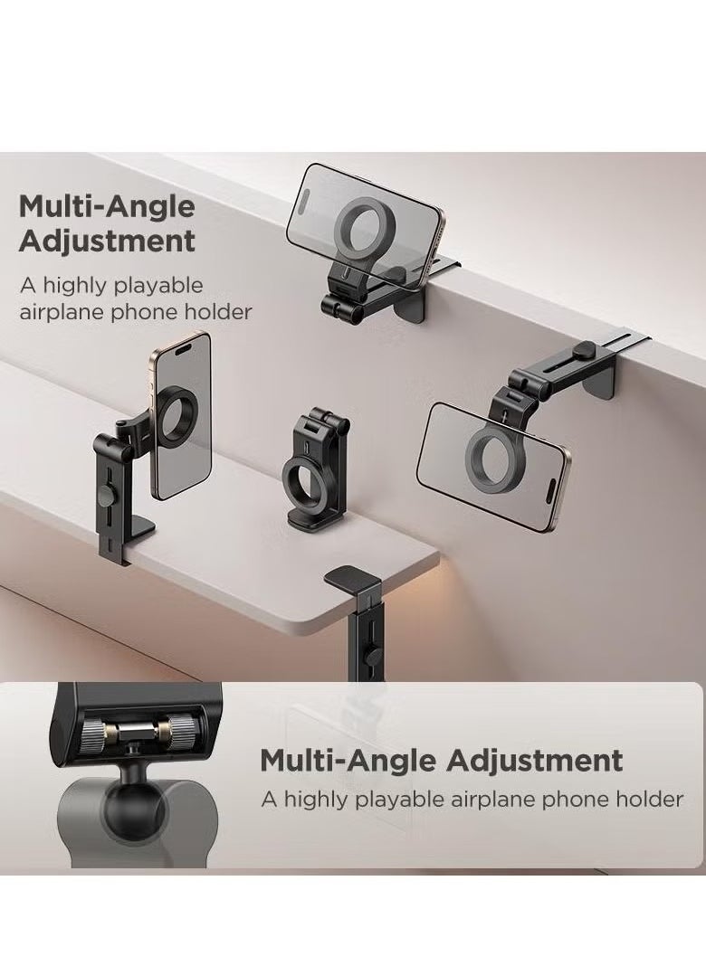 Raxoom Magnetic Airplane Phone Holder 360Â° Rotatable Travel Essential, Hands-Free Desk & Car Mount for iPhone 16 Pro Max - Image 4