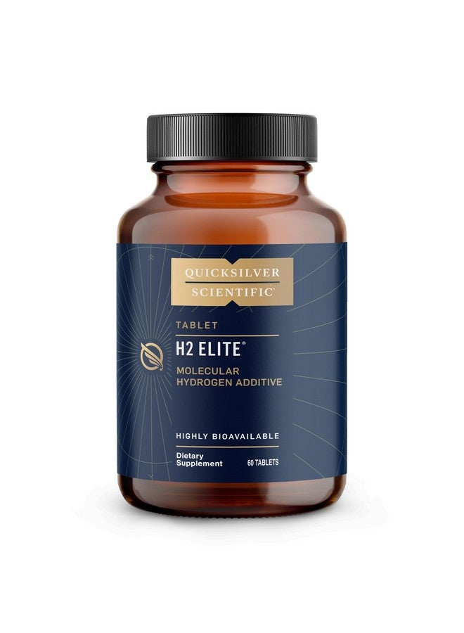 كويك سيلفر سينتيفيك كويك سيلفر ساينتيفيك إتش ٢ إيليت - هيدروجين جزيئي لدعم الطاقة والتمثيل الغذائي، أقراص مائية مثالية للعبوات المفتوحة - مالات المغنيسيوم، مادة مضافة لمشروبات (٦٠ قرص هيدروجين جزيئي) - Image 1