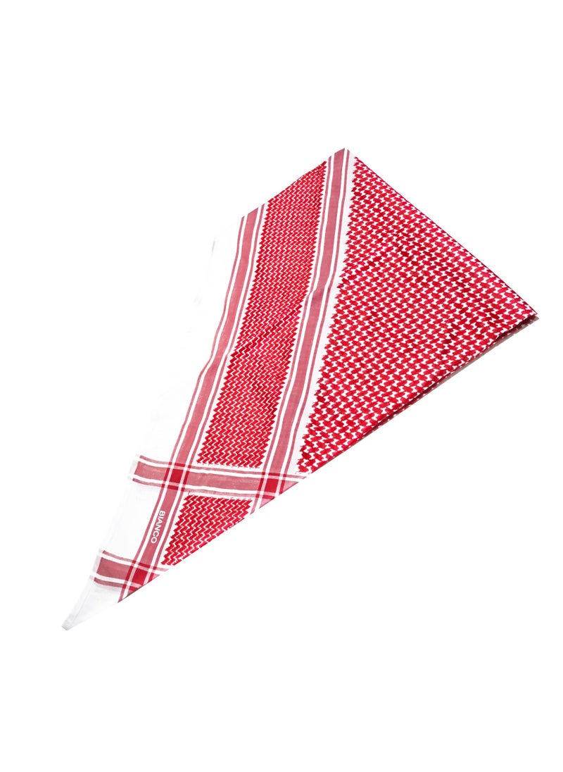 GALADUNE Classic Casual  Men's Red shemagh, Premium Cotton Blend Material A46  - Image 3