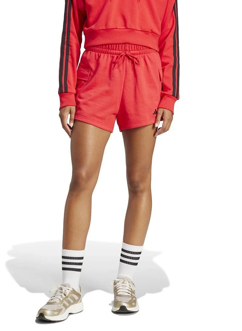 Adidas essentials small logo french terry cargo women shorts