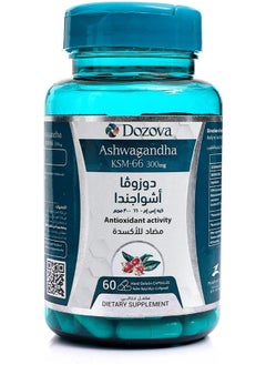 Ashwagandha,100% Pure Premium Grade KSM-66 Ashwagandha Root Extract (Withania somnifera) 300 mg, Stress Relief, Mood Enhancer, Immune & Thyroid Support, 60 Capsules.