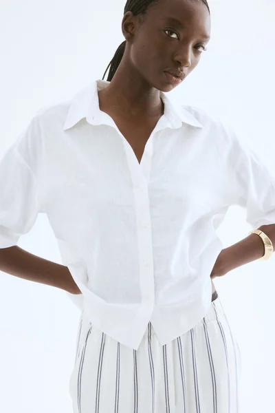 H&M Linen-blend shirt