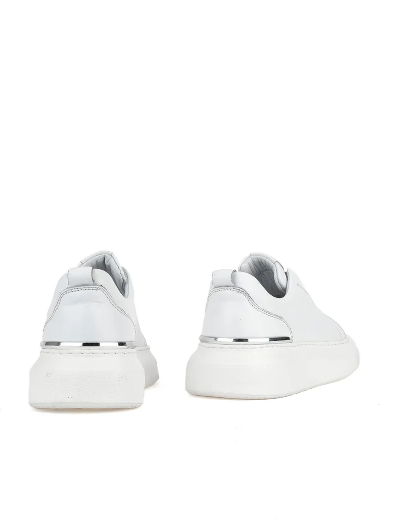 Ziya , Men's Genuine Leather Sneaker 151987Z026 White