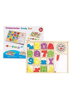 PLUSPOINT PLUSPOINT Wooden Number Counting Board Learn to Calculate Number with Write N Wipe White Board Computation Study Box Educational Basic Learning Maths kit for Kids Age 3+ (Computation-C)  - Image 2