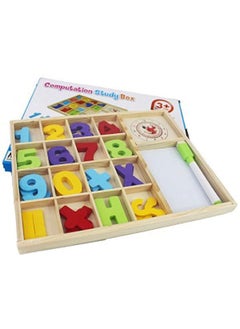 PLUSPOINT PLUSPOINT Wooden Number Counting Board Learn to Calculate Number with Write N Wipe White Board Computation Study Box Educational Basic Learning Maths kit for Kids Age 3+ (Computation-C)  - Image 4