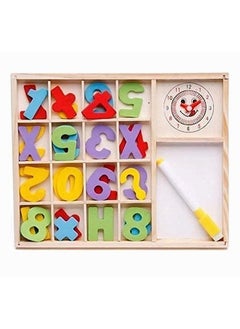 PLUSPOINT PLUSPOINT Wooden Number Counting Board Learn to Calculate Number with Write N Wipe White Board Computation Study Box Educational Basic Learning Maths kit for Kids Age 3+ (Computation-C)  - Image 1