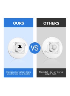 Y&D 16 Pcs Self Adhesive Caster Wheels, Mini Swivel Wheels Stainless Steel Paste Universal Wheel 360 Degree Rotation Sticky Pulley for Bins Bottom Storage Box Furniture Trash  - Image 4