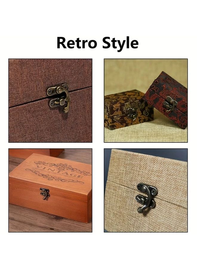 30pcs Golden Color Antique Bronze Padlock Hasp Hooks Vintage Medieval Style Hardware - Image 3