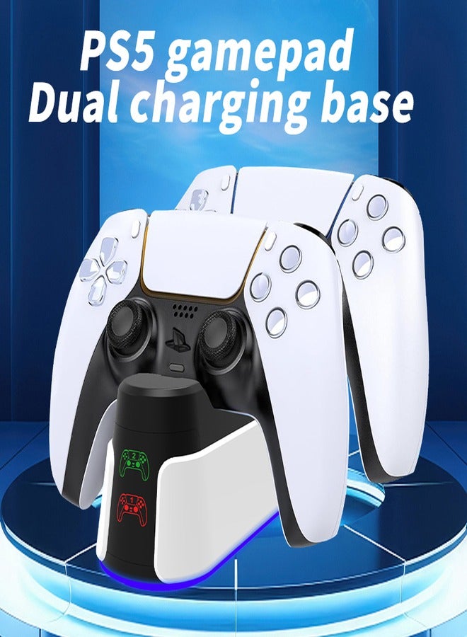 PS5 Charging Station, Fast Charge PS5 Charger Dock, Adjustable RGB Light Dual Charging Dock  - Image 2
