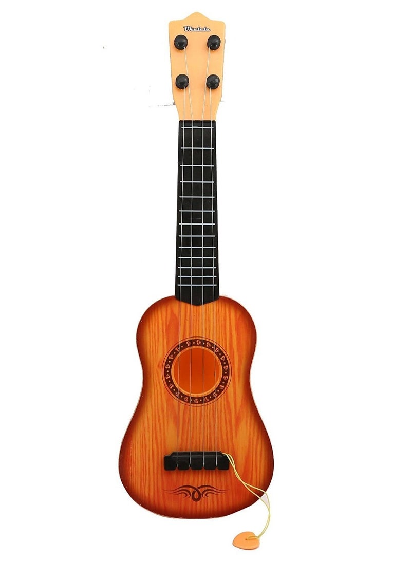 Eco friendly 4 String Guitar Ukulele Toy for Kids | Educational Musical Instrument with Safe Non Toxic Paint  - Image 1