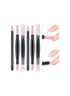 SYOSI Pumice Stone Nail File, Stone Sanding Nail File Stone Cuticle Remover Stick Double-Headed Polishing Pen for Household Beauty Salon Fingernail Toenail Peeling Dead Skin Repairing (6 Pieces)  - Image 1